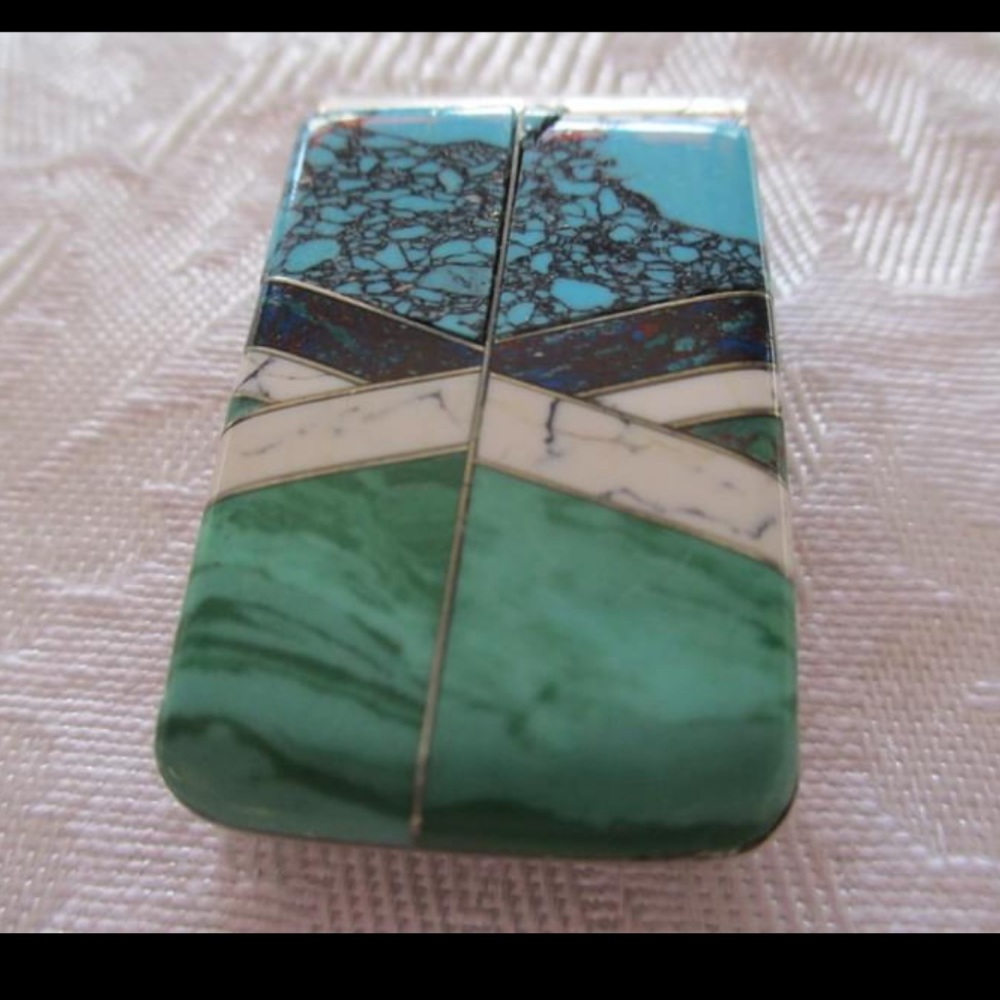 ๐ต Vintage stone money clip - Picture 4 of 7